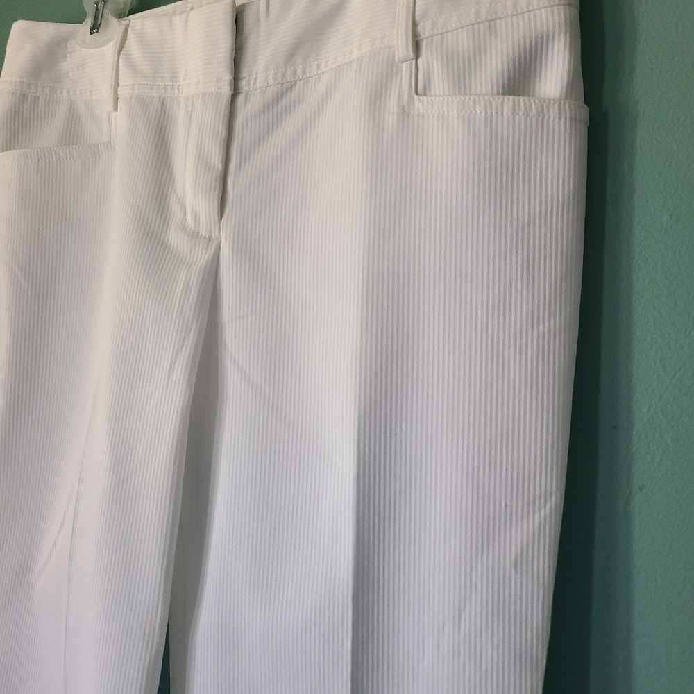 Express Design Studio White Cropped Trouser Size 8 - Picture 2 of 7